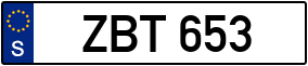 Trailer License Plate